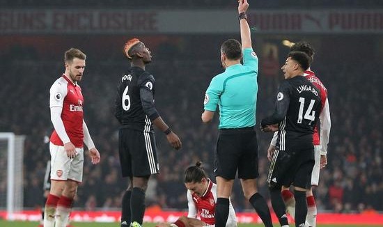  曼联争议红牌葬送德比胜利  