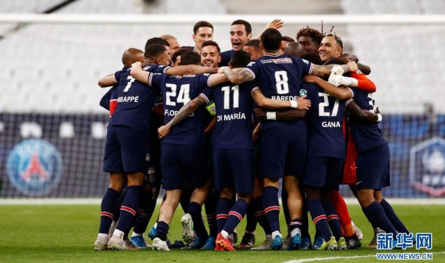  巴黎圣日耳曼青年军出征法国杯志在卫冕  